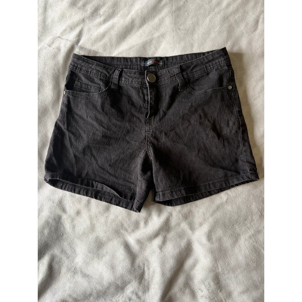Red Blue Denim Black Jean Shorts Womens Size 5 27 Casual Summer Staple